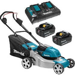 Makita DLM460PT2 Μηχανή Γκαζόν Μπαταρίας 18V Κοπή 46cm