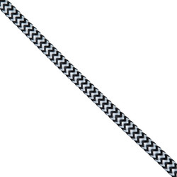 GLOBOSTAR(R) BRAIDEN 77613 Υφασμάτινο Καλώδιο 2 x 0.75mm IP20 - Άσπρο + Μαύρο - Μ100 x Π0.6 x Υ0.6cm 77613