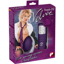 You2Toys Velvet Δονητής Egg για Ζευγάρια με Τηλεχειριστήριο Μωβ Pill Μωβ