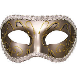 SEX AND MISCHIEF MASQUERADE MASK GREY