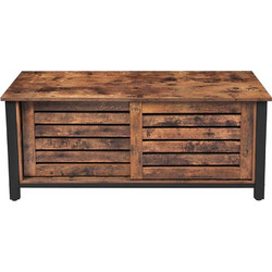 Vasagle Έπιπλο Τηλεόρασης Ξύλινο Καφέ Μ110xΠ40xΥ45cm LTV41BX