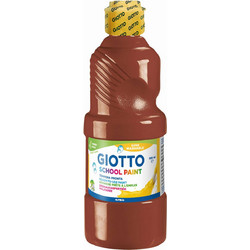 Τέμπερa Giotto Μπουκάλι 500ml School Paint Καφέ