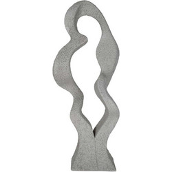 Άγαλμα Wave PT3753WG 23x14,5x40cm Grey Present Time Πολυρεσίνη
