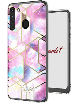 Ghostek Θήκη Stylish Scarlet Samsung Galaxy A21 - Pink Stardust (SCACAS047)