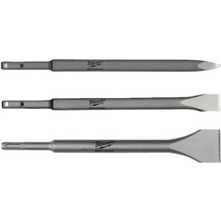 Milwaukee 4932430001 - Set Καλέμι - Βελόνι- Πλατ/μο SDS+ 3τμχ
