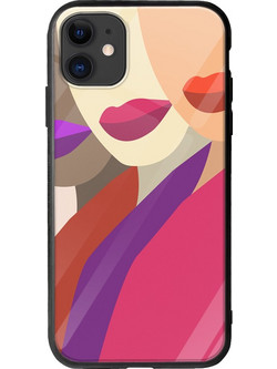 Θήκη Women iPhone 11 Groove TPU (Tempered Glass και TPU)