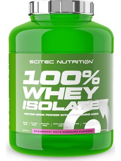Scitec Nutrition 100% Whey Isolate Strawberry White Chocolate Πρωτεΐνη Ορού Γάλακτος Γράμμωσης Χωρίς Γλουτένη 2kg