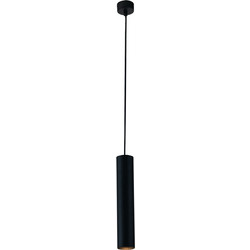 Fan Europe Fluke-S30-Black Κρεμαστό Φωτιστικό Οροφής Μονόφωτο GU10 Μαύρο