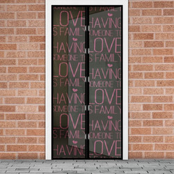 DELIGHT magnetic Insect net for door Love 100x210cm (11398M)