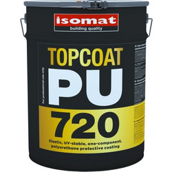 Isomat Topcoat-PU 720 Ελαστομερές Επαλειφόμενο Πολυουρεθανικό Στεγανωτικό Ταράτσας Λευκό 20kg