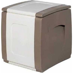 Μπαούλο Strong Box Compact 100lt 50x54x57cm Μπεζ / Λευκό 10902338