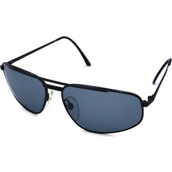 Safilo Team 133/63 Ανδρικά Γυαλιά Ηλίου Ορθογώνια Μεταλλικά Μαύρα με Μπλε Polarized Φακό