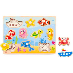 Παιδικό Puzzle Tooky Toy Σφηνώματα Θάλασσα 10 Κομμάτια