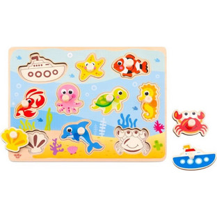 Παιδικό Puzzle Tooky Toy Σφηνώματα Θάλασσα 10 Κομμάτια