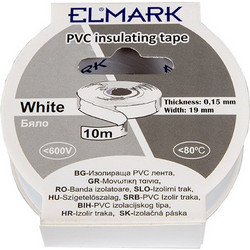 INSULATING TAPE 10mx19mm WHITE - 51012