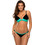 Marko Bikini Set Μαύρο Τιρκουάζ M-717