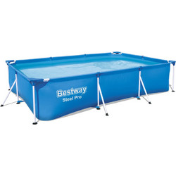 Bestway Steel Pro 56411 Πισίνα Πλαστική με Μεταλλικό Σκελετό & Αντλία Φίλτρου 300x201x66cm