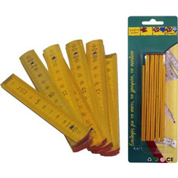 Μέτρο Ξύλινο Σπάστό 10cm/1m (Σ0950.1)