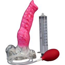 Kinksters Kettaw Ρεαλιστικό Dildo με Βεντούζα & Δυνατότητα Εκσπερμάτωσης 30cm Ροζ Γκρι