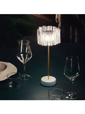 SLAMP LIGHTING Slamp Accordeon Battery White Επαναφορτιζόμενα Φωτιστικά - Πορτατίφ Με Μπαταρία (ACRT000PRW000BT000EU)