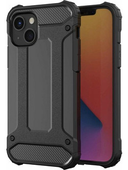 Forcell Tough Armor Υβριδική Θήκη Σιλικόνης TPU σε Συνδυαμό με Πλαστικό για iPhone 13 mini - Μαύρο