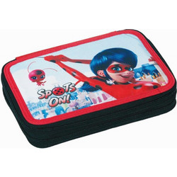 Gim Ladybug Super Heroes Κασετίνα Γεμάτη με 2 Θήκες Πολύχρωμη 346-03100