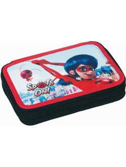 Gim Ladybug Super Heroes Κασετίνα Γεμάτη με 2 Θήκες Πολύχρωμη 346-03100