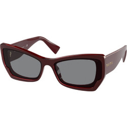 Miu Miu MU 07XS 01T02N Γυναικεία Γυαλιά Ηλίου Cat Eye Κοκάλινα Κόκκινα με Γκρι Φακό