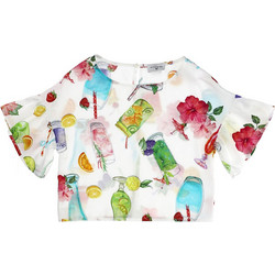 Monnalisa Παιδικό T-Shirt Λευκό 115645-5692-9984