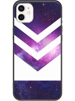 Θήκη Space Chevron iPhone 12 mini Black TPU (Μαύρη Σιλικόνη)
