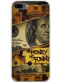 Θήκη No Money iPhone 7 Plus Flexible TPU (Διάφανη Σιλικόνη)