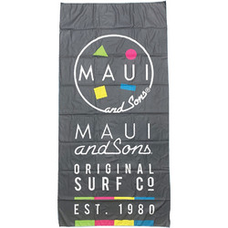 Maui & Sons Πετσέτα Θαλάσσης Microfiber Γκρι 90x180cm 4952