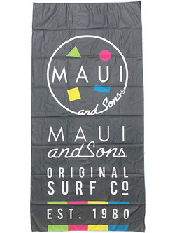 Maui & Sons Πετσέτα Θαλάσσης Microfiber Γκρι 90x180cm 4952
