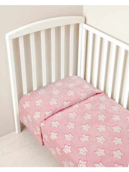 Prenatal Stars Κουβέρτα Κούνιας Fleece 100x120 Ροζ