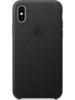 Apple Leather Case Black (iPhone XS Max)