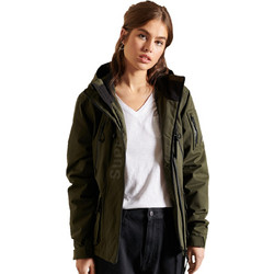 Superdry Ultimate Γυναικείο Μπουφάν Χειμωνιάτικο Softshell Μακρύ Αντιανεμικό Χακί W5011154A-LO3