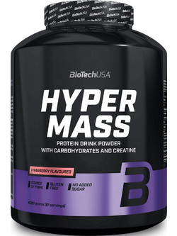 Biotech USA Hyper Mass Strawberry Πρωτεΐνη Ορού Γάλακτος Όγκου 4kg