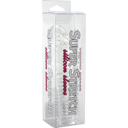 Seven Creations Textured Silicone Cover Κάλυμμα Επιμήκυνσης Πέους Clear