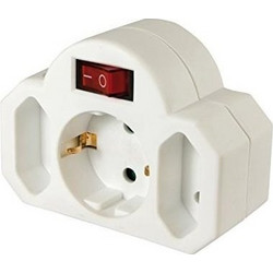 Hama Multi Socket 3-fold adapter with switch white (108846)