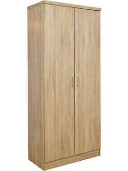 HomeMarkt Δίφυλλη Ντουλάπα Ρούχων Bailey Sonoma 60x42x180cm HM337.02