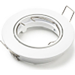 123LED GU10 Round White Fitting (LDR08000)