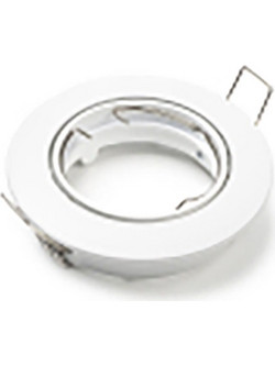 123LED GU10 Round White Fitting (LDR08000)