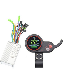 SL-100 450/500W 36-60V Electric Scooter LCD Speedometer 9 Tubes Brushless Controller Set (OEM)