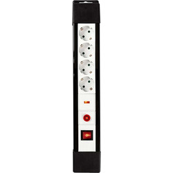 NEDIS EXS430SPF1PRO EXTENSION SOCKET WITH SURGE PROTECTION 4-WAY 3.00m 3500W 16A BLACK/WHITE