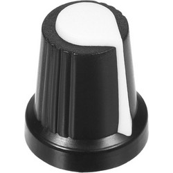 White Control Rotary Knob for 6mm Shaft Potentiometer