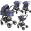 Lorelli Alba Καρότσι Μωρού 3 σε 1 Classic Jean Blue