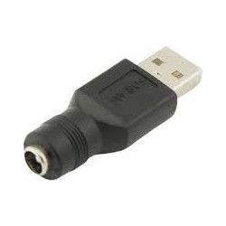 5.5X2.1mm female to USB 2.0 male DC Power Plugs Connector Adapter