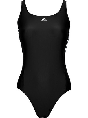 Adidas Mid Αθλητικό Γυναικείο Μαγιό Ολόσωμο Μαύρο 3-Stripes HA5993