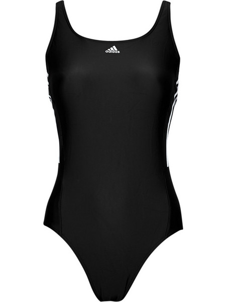 Adidas Mid Αθλητικό Γυναικείο Μαγιό Ολόσωμο Μαύρο 3-Stripes HA5993