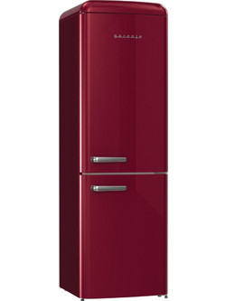 Gorenje ONRK619ER Retro Ψυγειοκαταψύκτης 300lt Full No Frost Υ194xΠ60xΒ66.9cm Κόκκινος